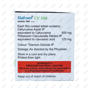 STAFCURE CV 500MG Tablet 10's