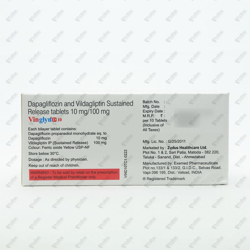Vinglyn D 10mg Tablet 10's
