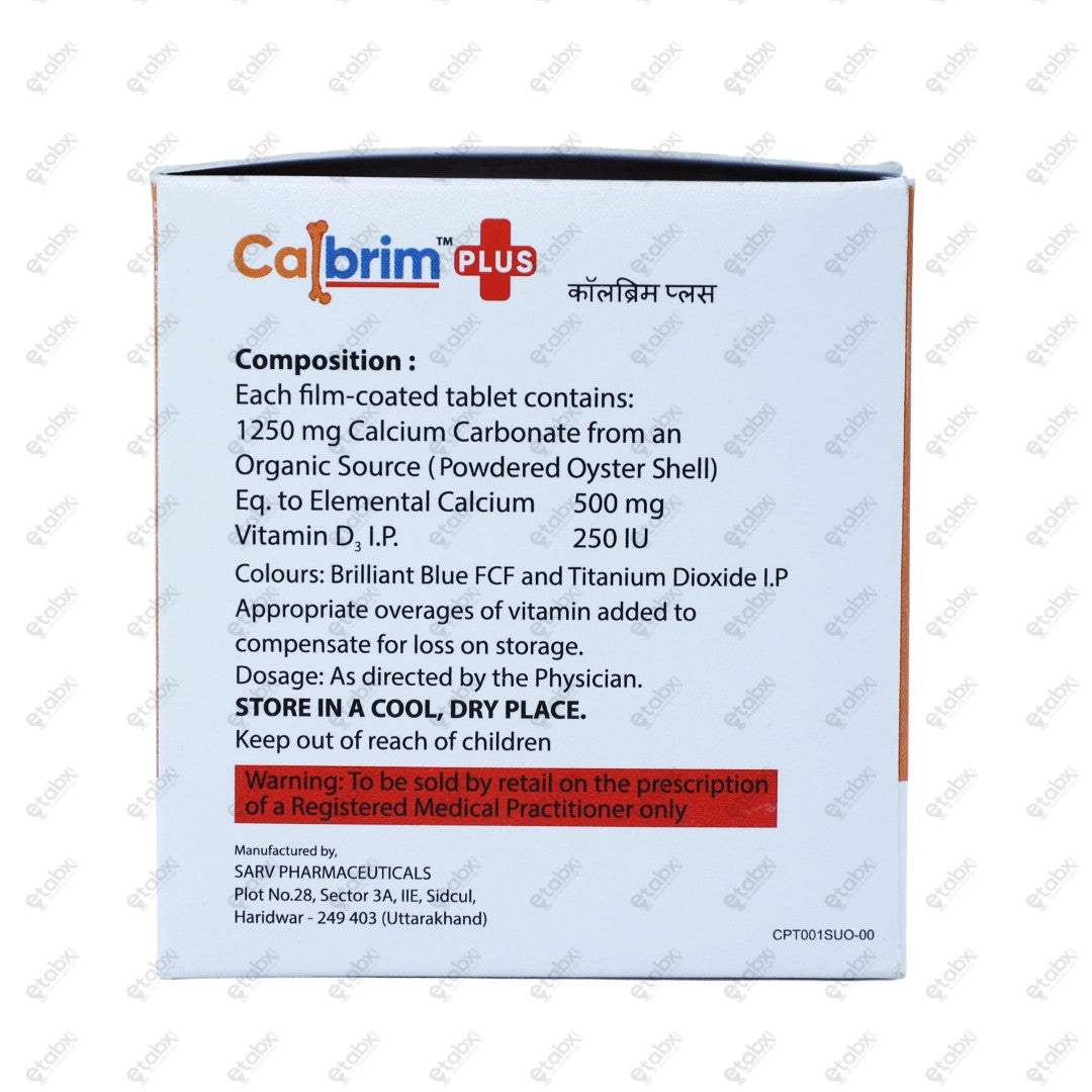Calbrim Plus Tablet 10's