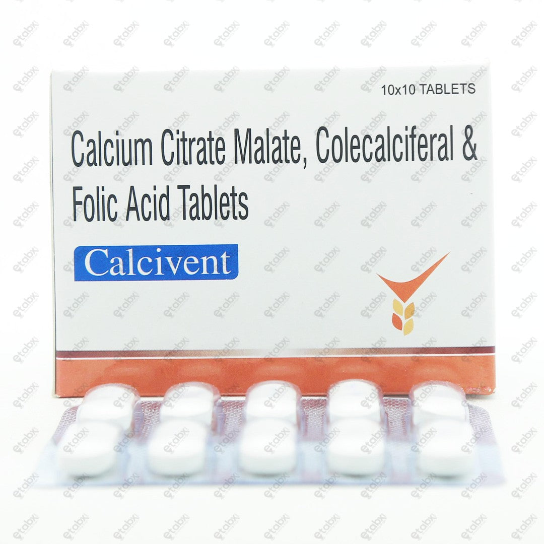 Calcivent Tablets 10'S
