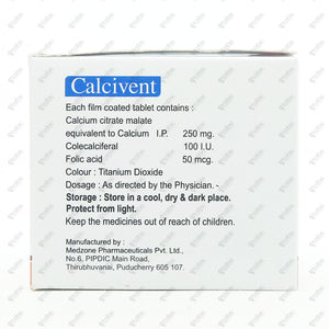 Calcivent Tablets 10'S