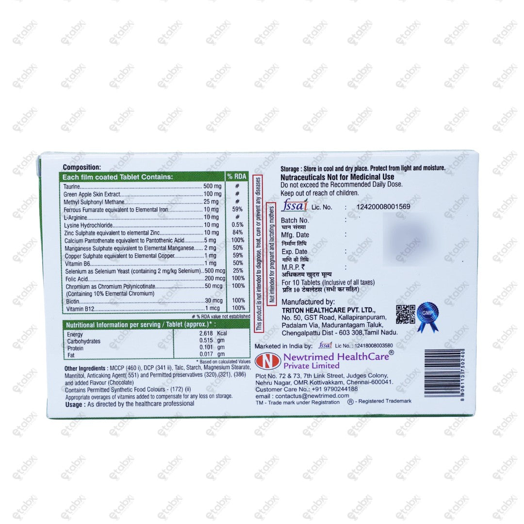 Tricomax Tablet 10's