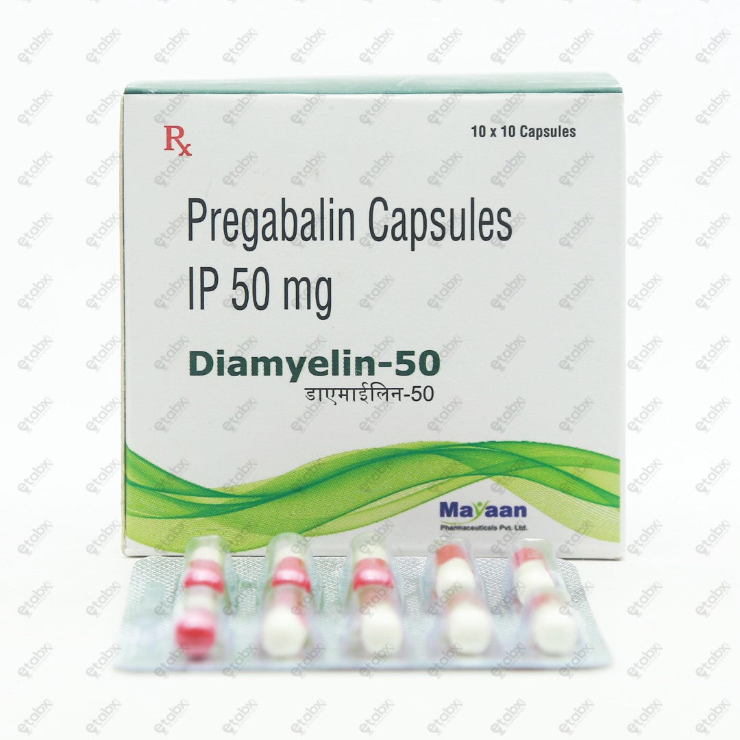 Diamyelin 50mg Capsule 10's
