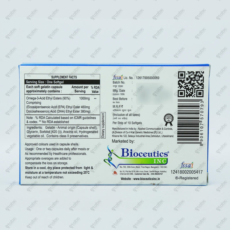 Omeg 3 Capsules 10's