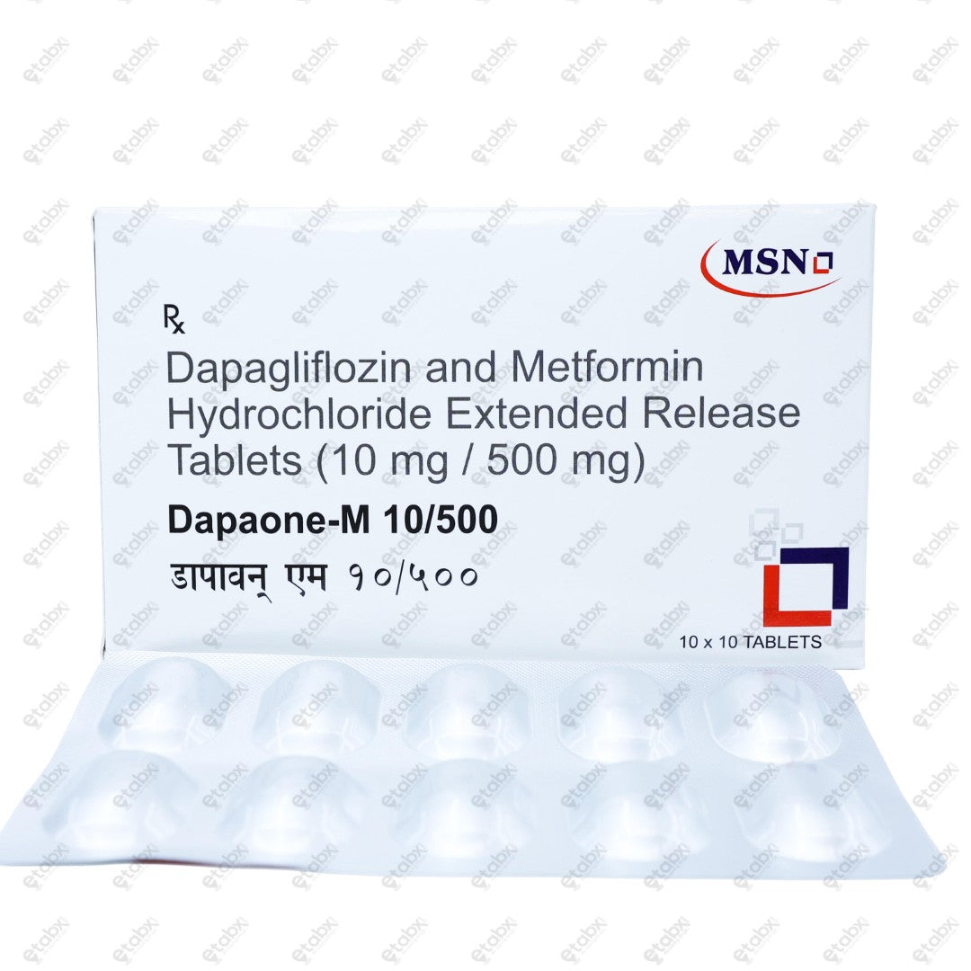 Dapaone M 10/500mg Tablets 10's