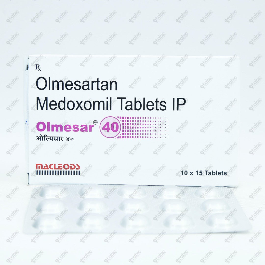 Olmesar 40mg Tablet 15's