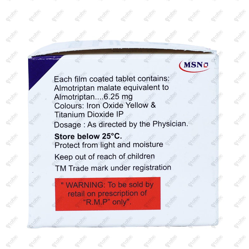 Almotan 6.25mg Tablet 4's