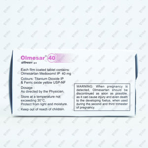Olmesar 40mg Tablet 15's