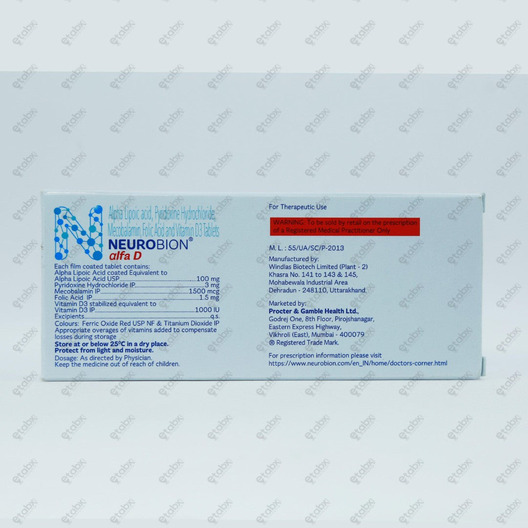 Neurobion Alfa D Tablets 10's