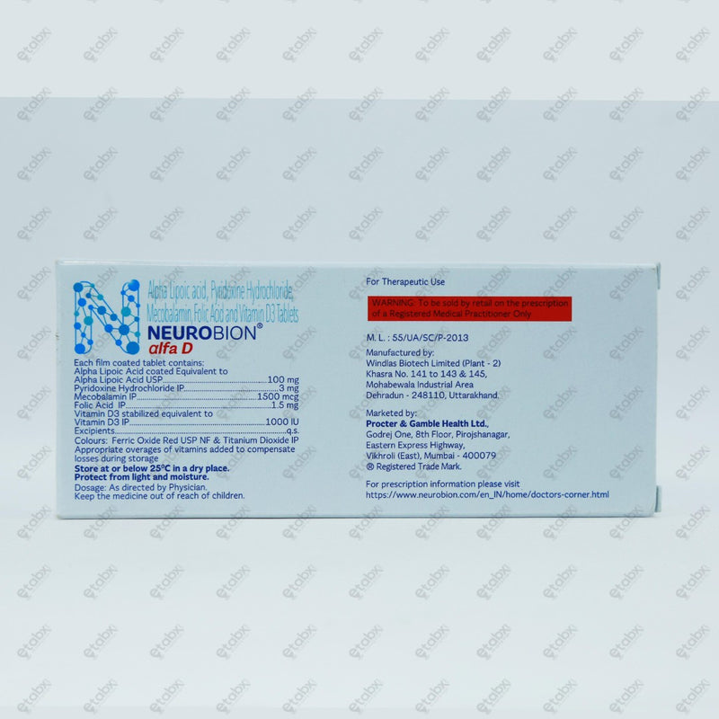 Neurobion Alfa D Tablets 10's