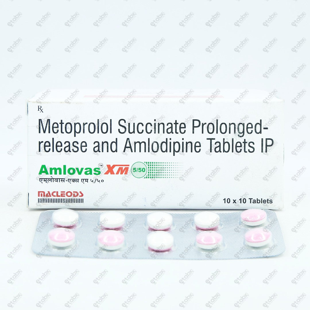 Amlovas XM 5/50 Tablet 10's