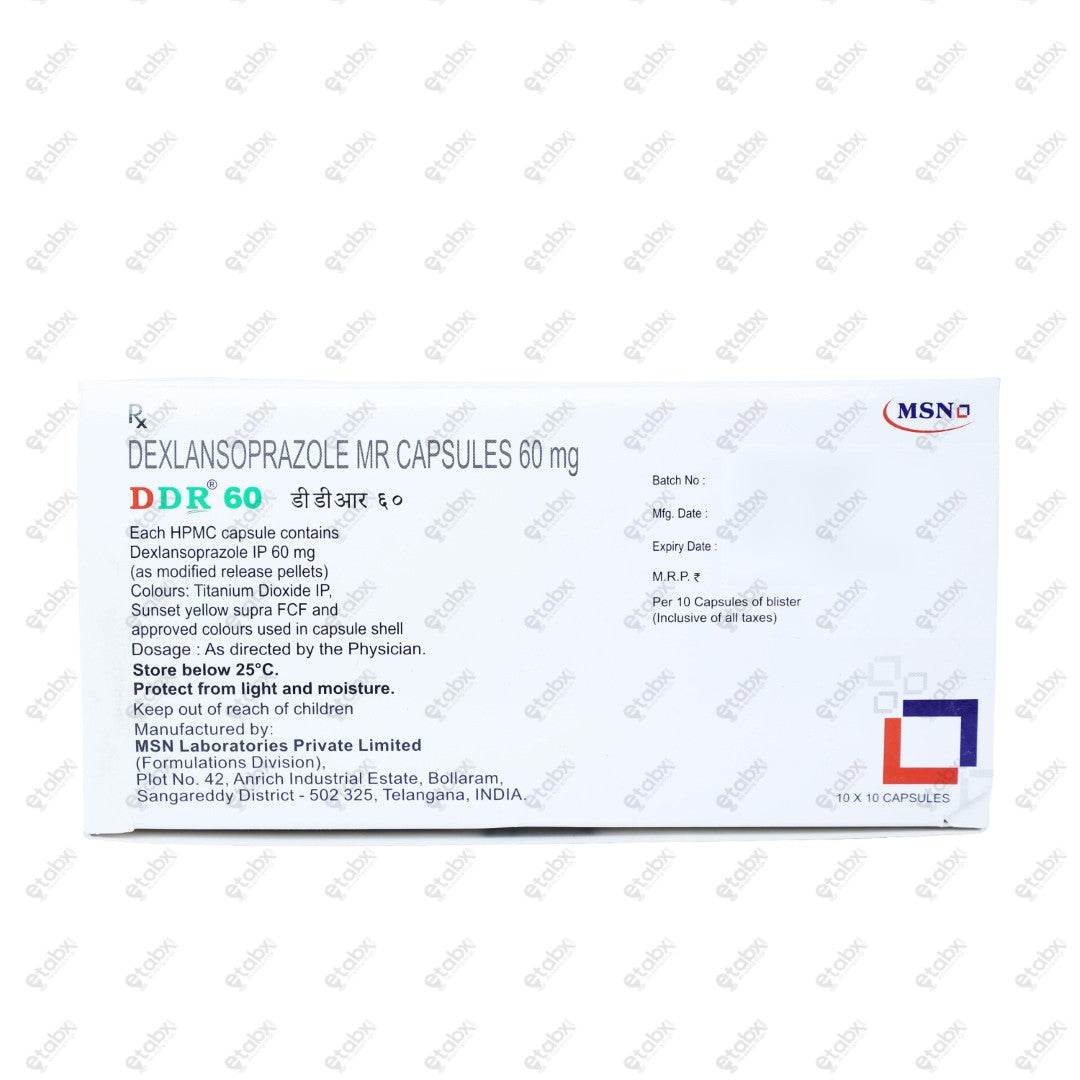 DDR 60mg Tablets 10's