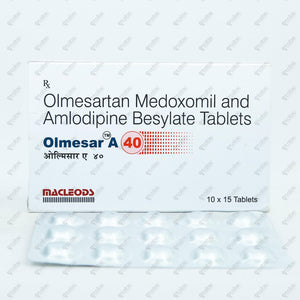 Olmesar A 40 Tablet 15's