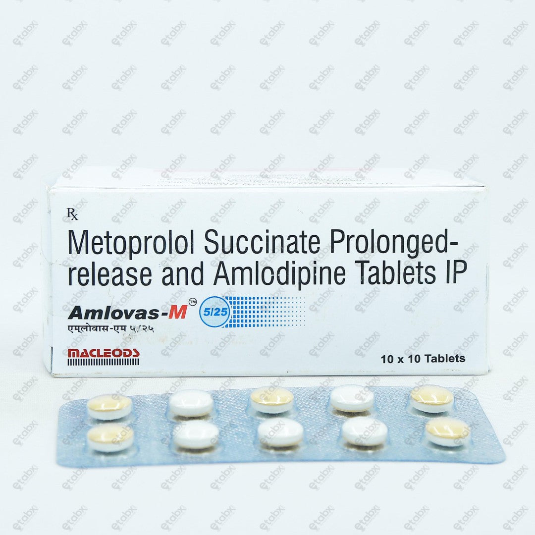 Amlovas M 5/25mg Tablets