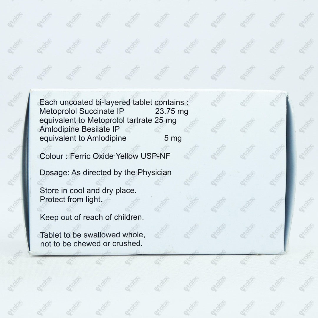 Amlovas M 5/25mg Tablets