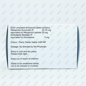 Amlovas M 5/25mg Tablets