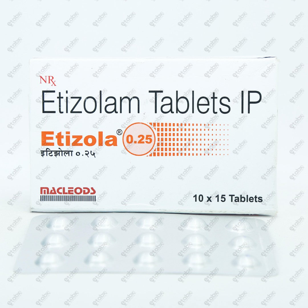 Etizola 0.25mg Tablets 15's