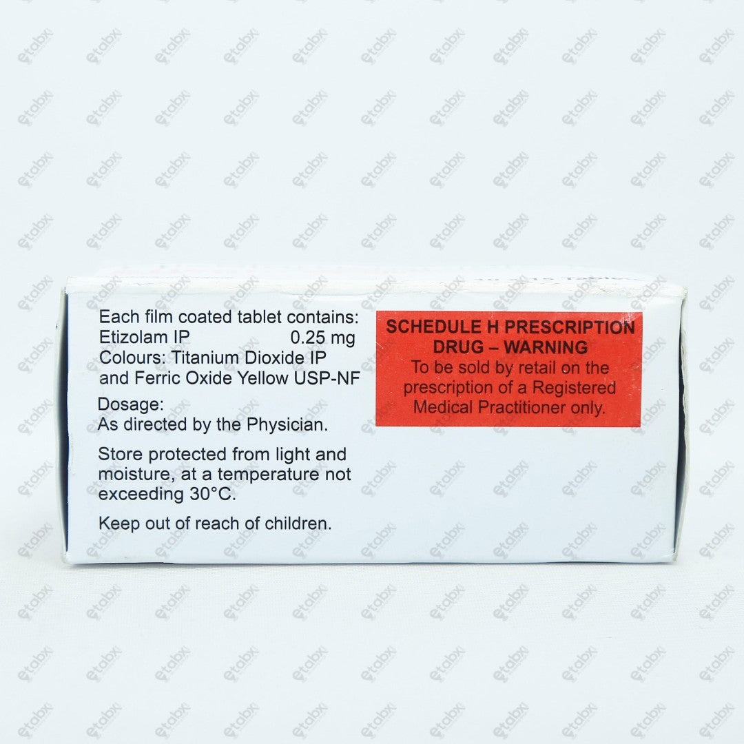 Etizola 0.25mg Tablets 15's