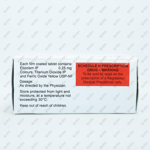 Etizola 0.25mg Tablets 15's
