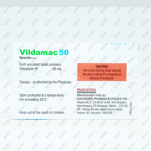 Vildamac 50mg Tablet 15's