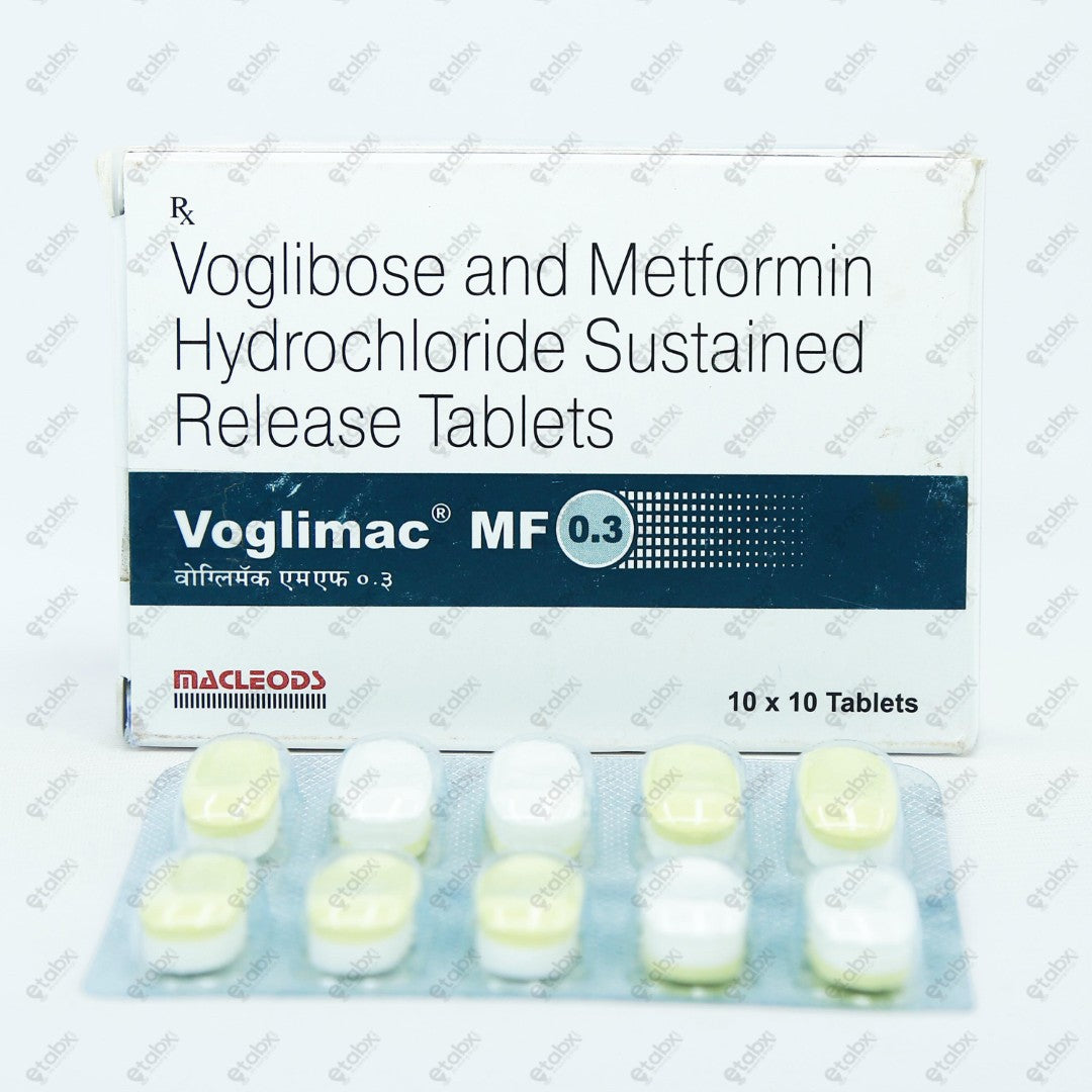 Voglimac MF 0.3mg Tablets 10's