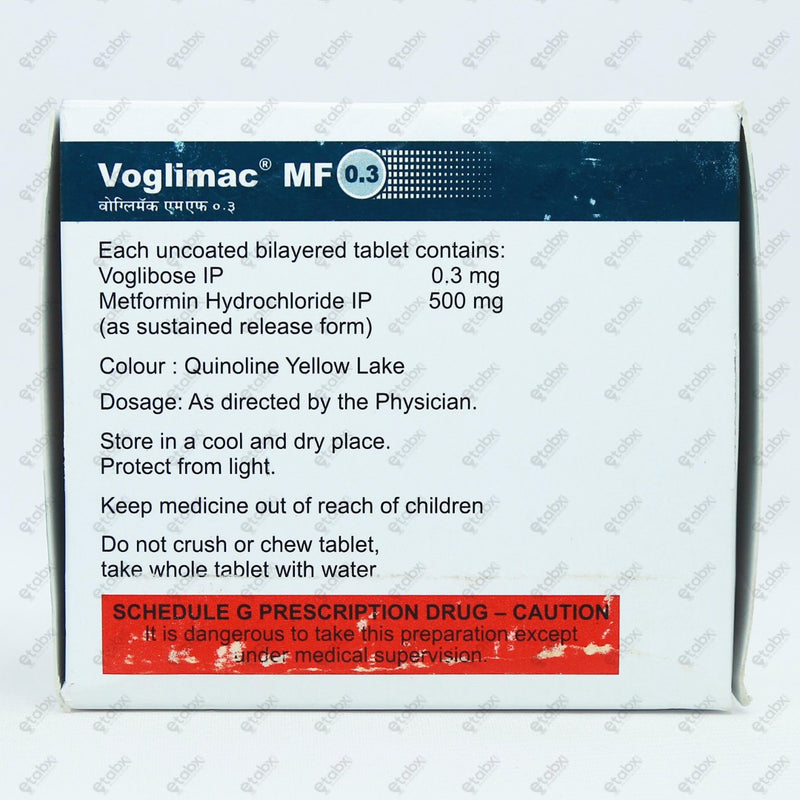Voglimac MF 0.3mg Tablets 10's