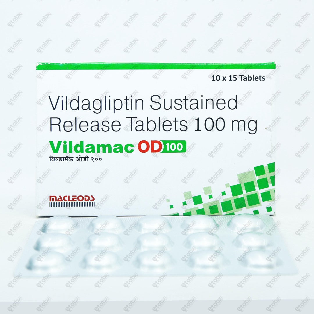 Vildamac OD 100mg Tablet 15's