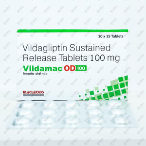 Vildamac OD 100mg Tablet 15's