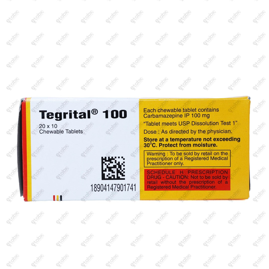 Tegrital 100mg Tablet 10's