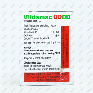 Vildamac OD 100mg Tablet 15's