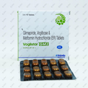 Voglistar GM 2 Tablet 15's