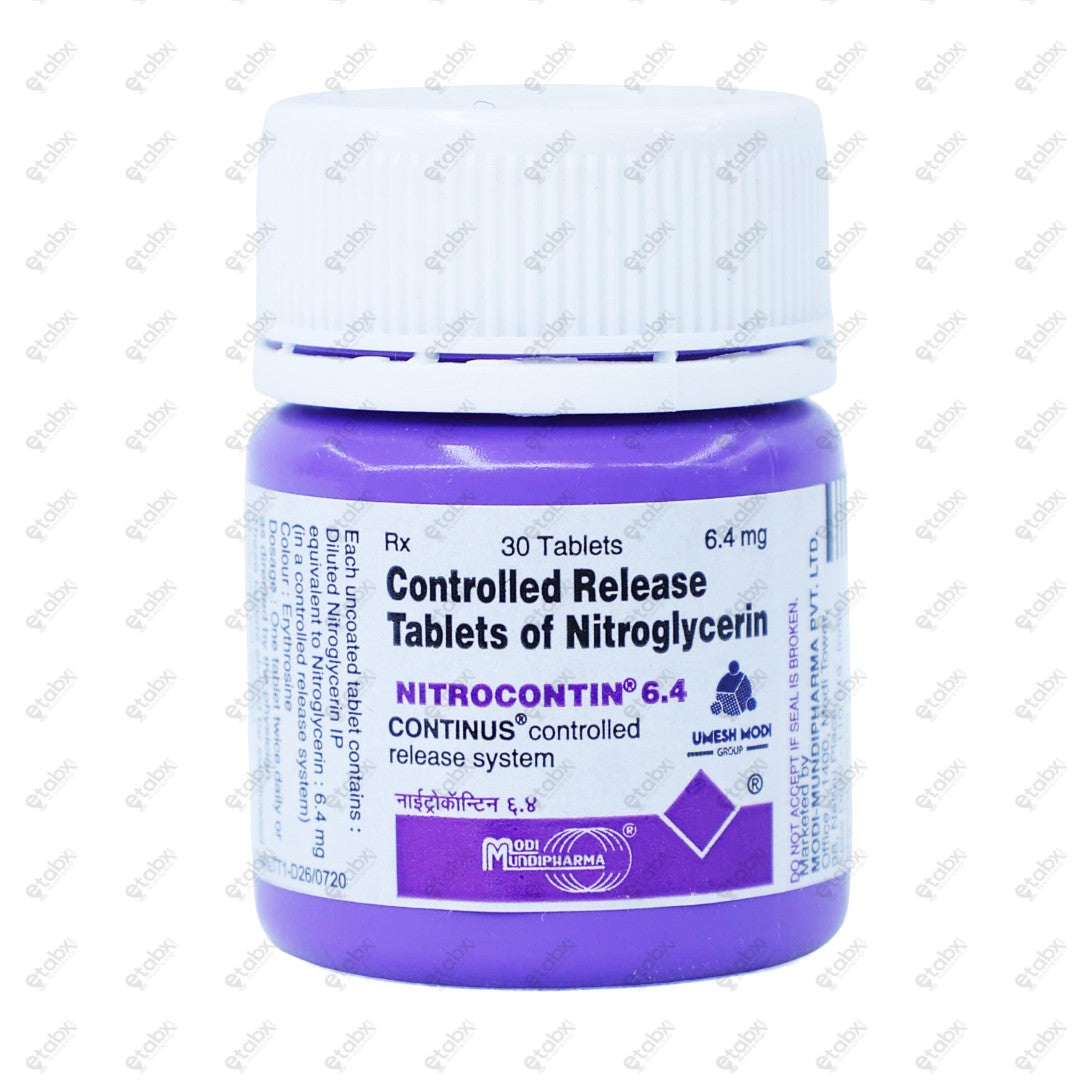Nitrocontin 6.4mg Tablet 30's
