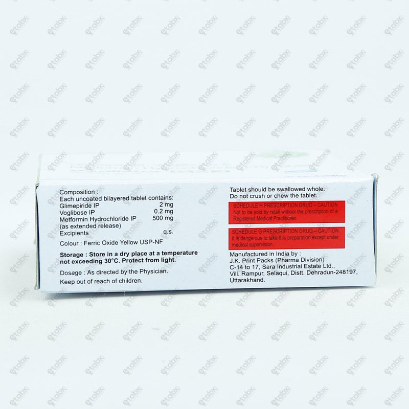 Voglistar GM 2 Tablet 15's
