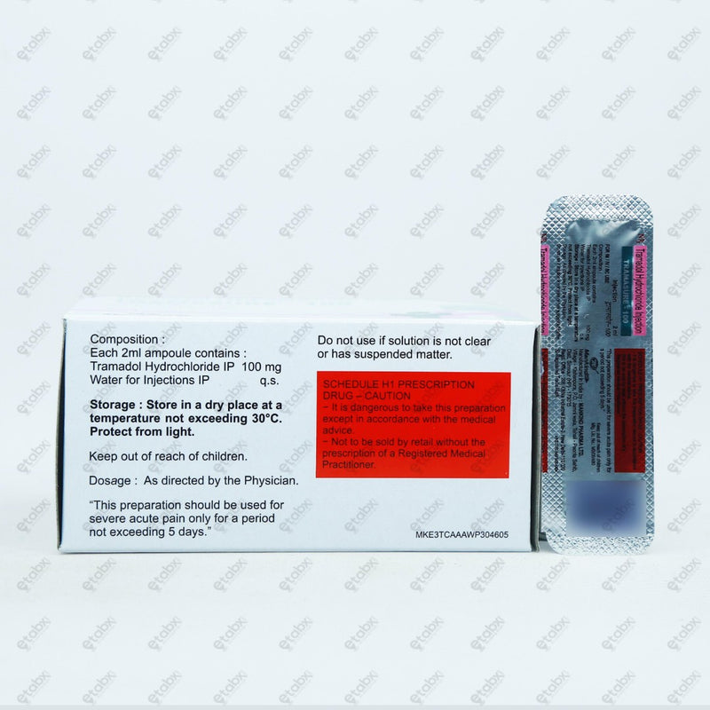 Tramasure 100 Injection 2ml