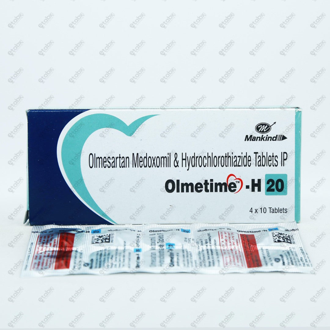 Olmetime H 20mg Tablet 10's