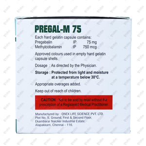 Pregal M 75mg Tablet 10's