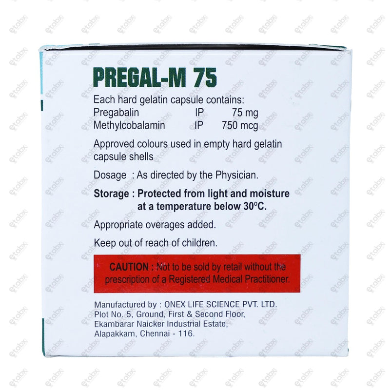 Pregal M 75mg Tablet 10's