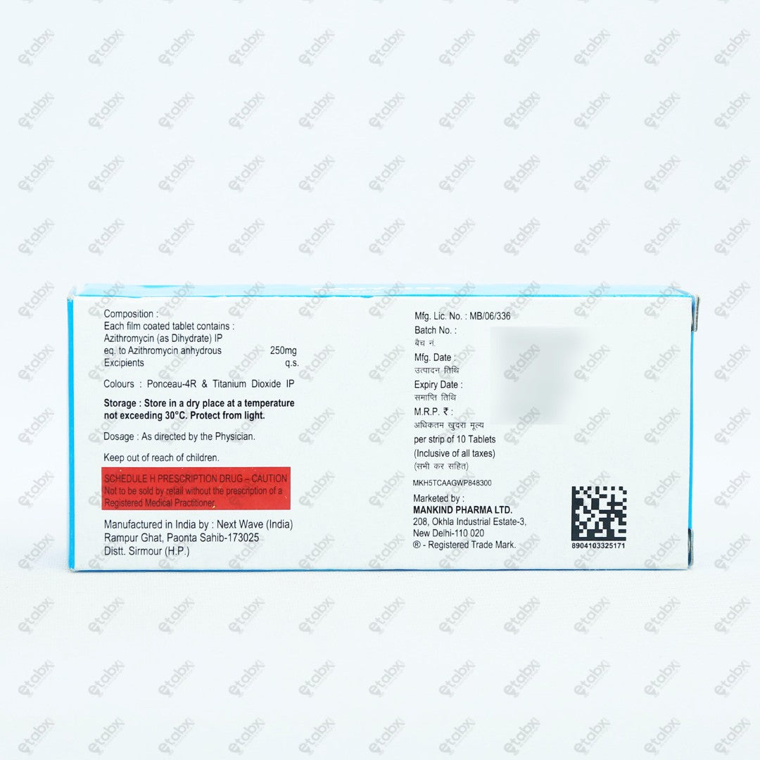 Zady 250mg Tablet 10's