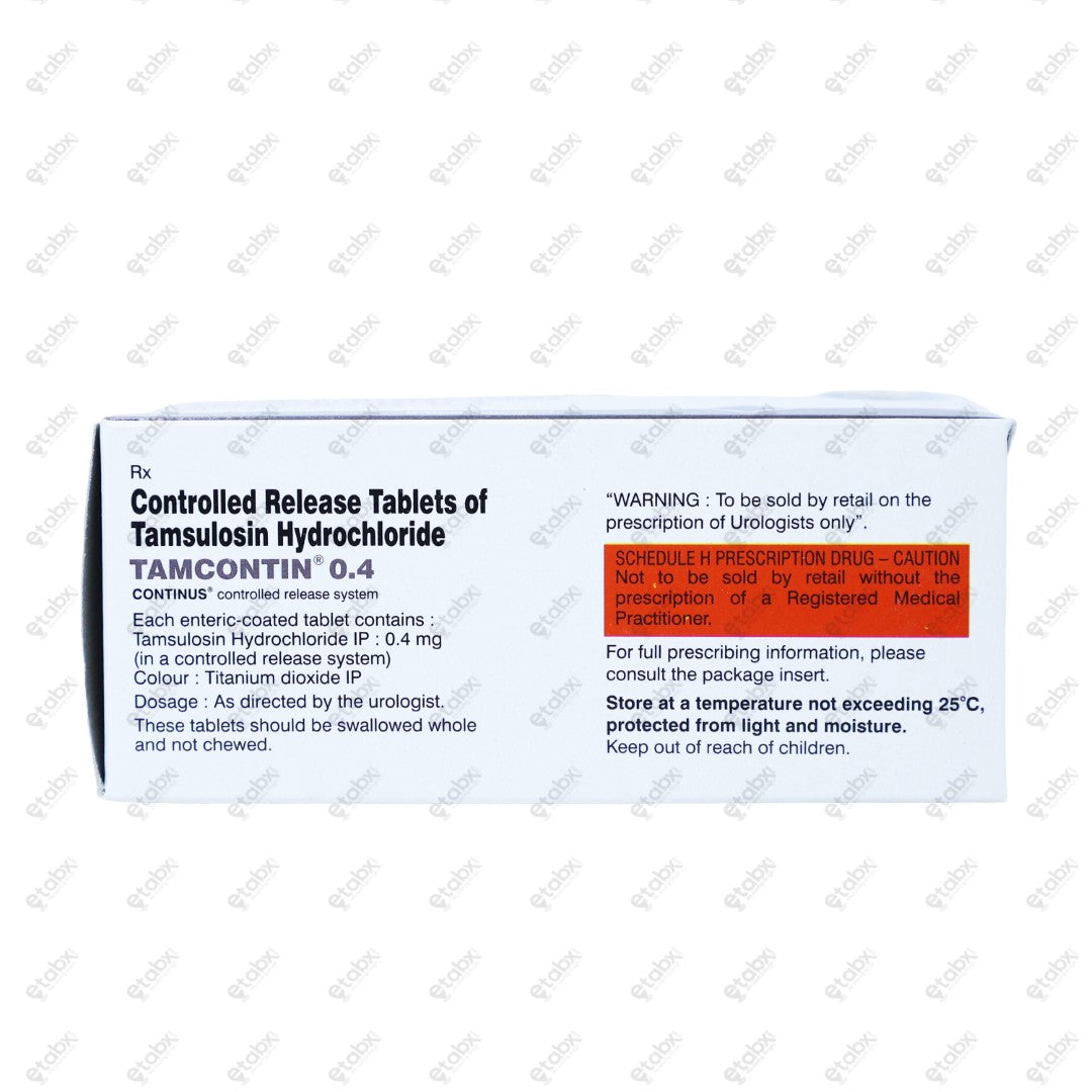 TAMCONTIN 0.4mg Tablets 10's