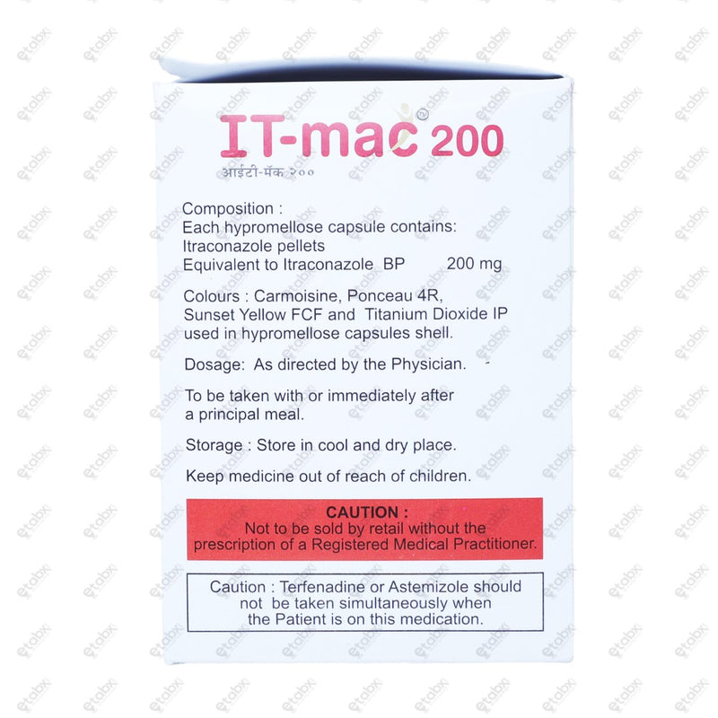 IT Mac 200mg Capsule 8's
