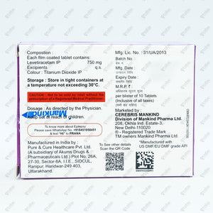 EPIFAST 750mg Tablet 10's