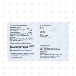 Rubired Z Tablets 10's