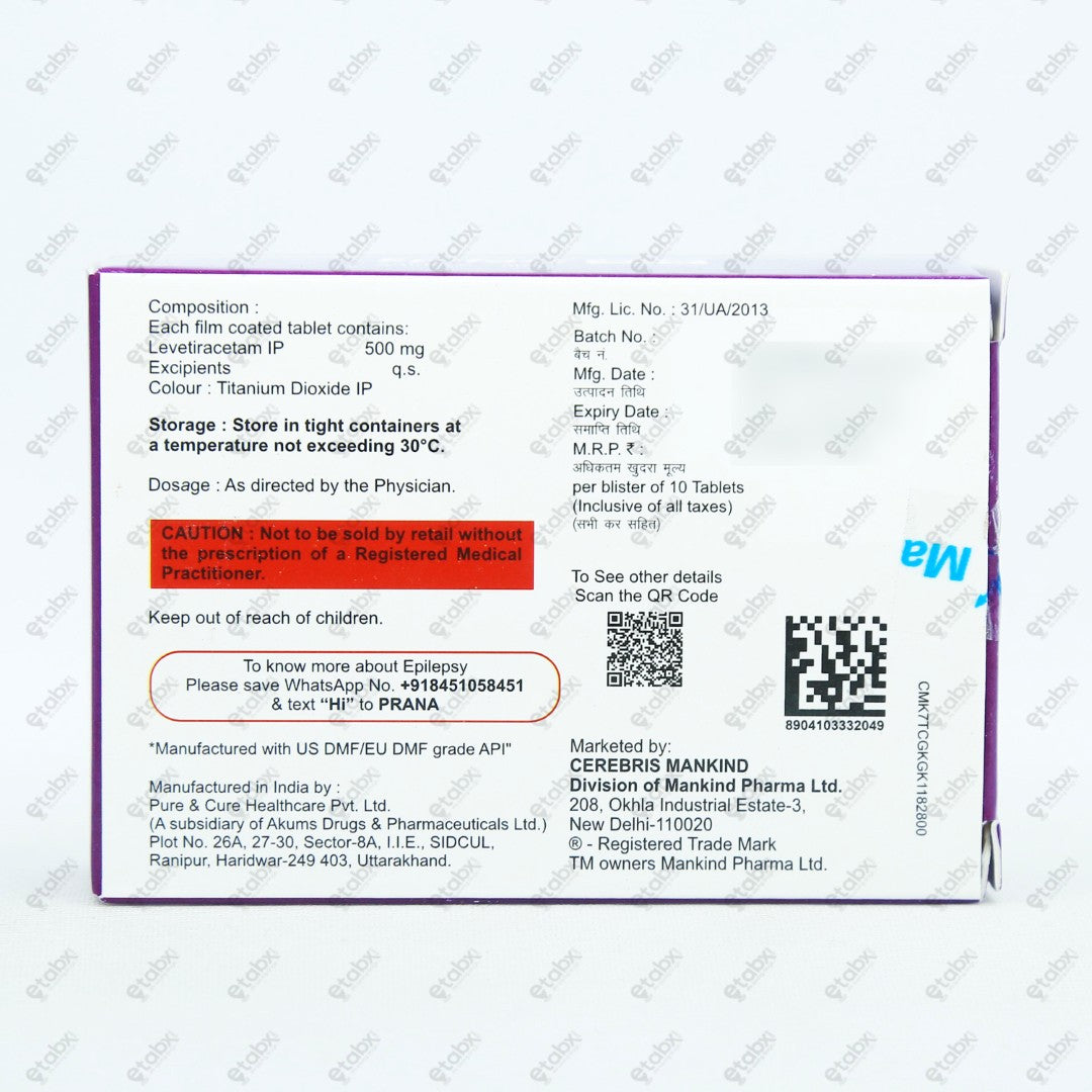 EPIFAST 500mg Tablet 10's