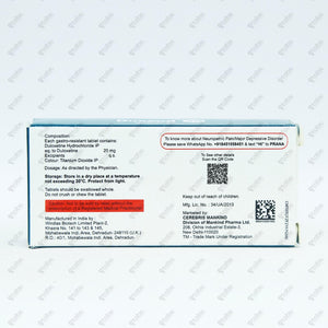 Duxead 20mg Tablet 10's