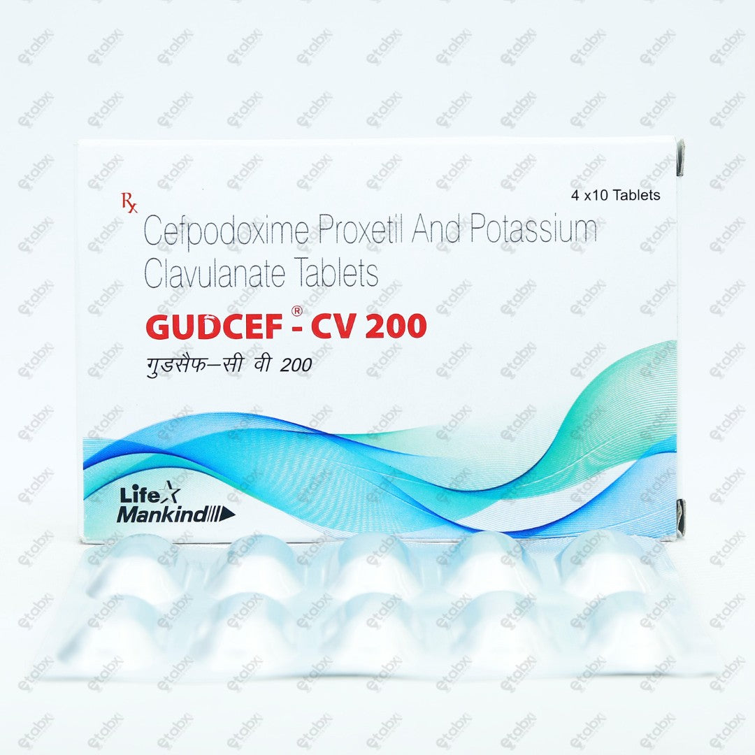 Gudcef CV 200mg Tablet 10's