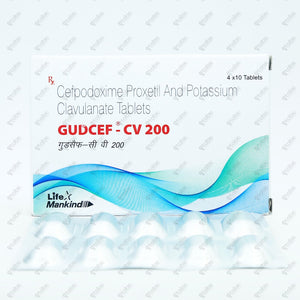 Gudcef CV 200mg Tablet 10's