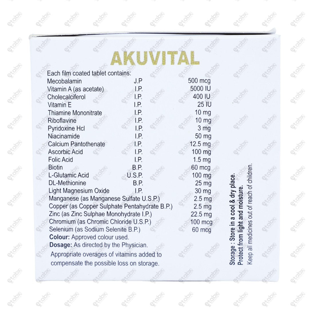 Akuvital Tablet 10's