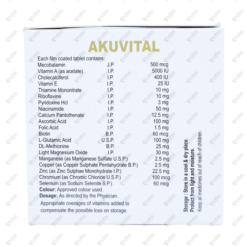 Akuvital Tablet 10's