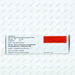 SOLOPOSE 0.5 MD Tablet 10's
