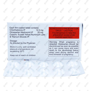 CTD O 12.5/20 Tablet 10's